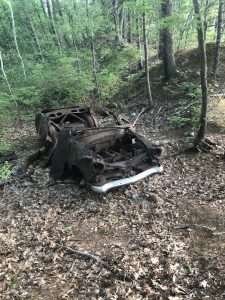 pickerel pond rusty car