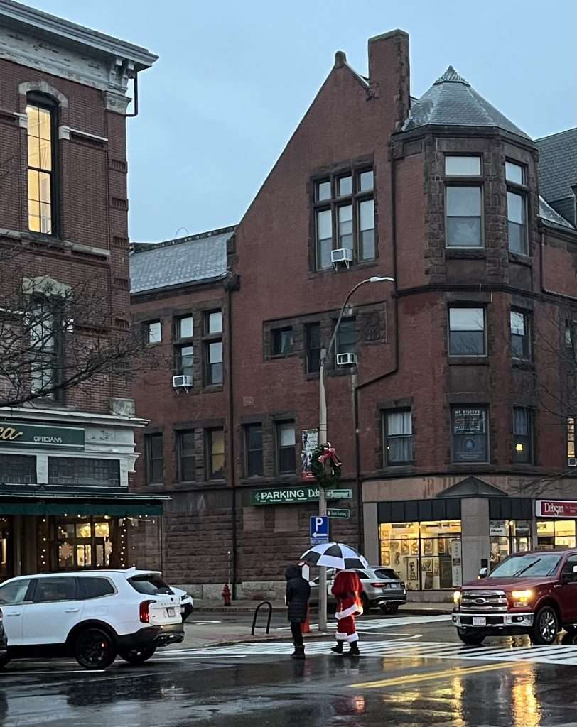 santa umbrella