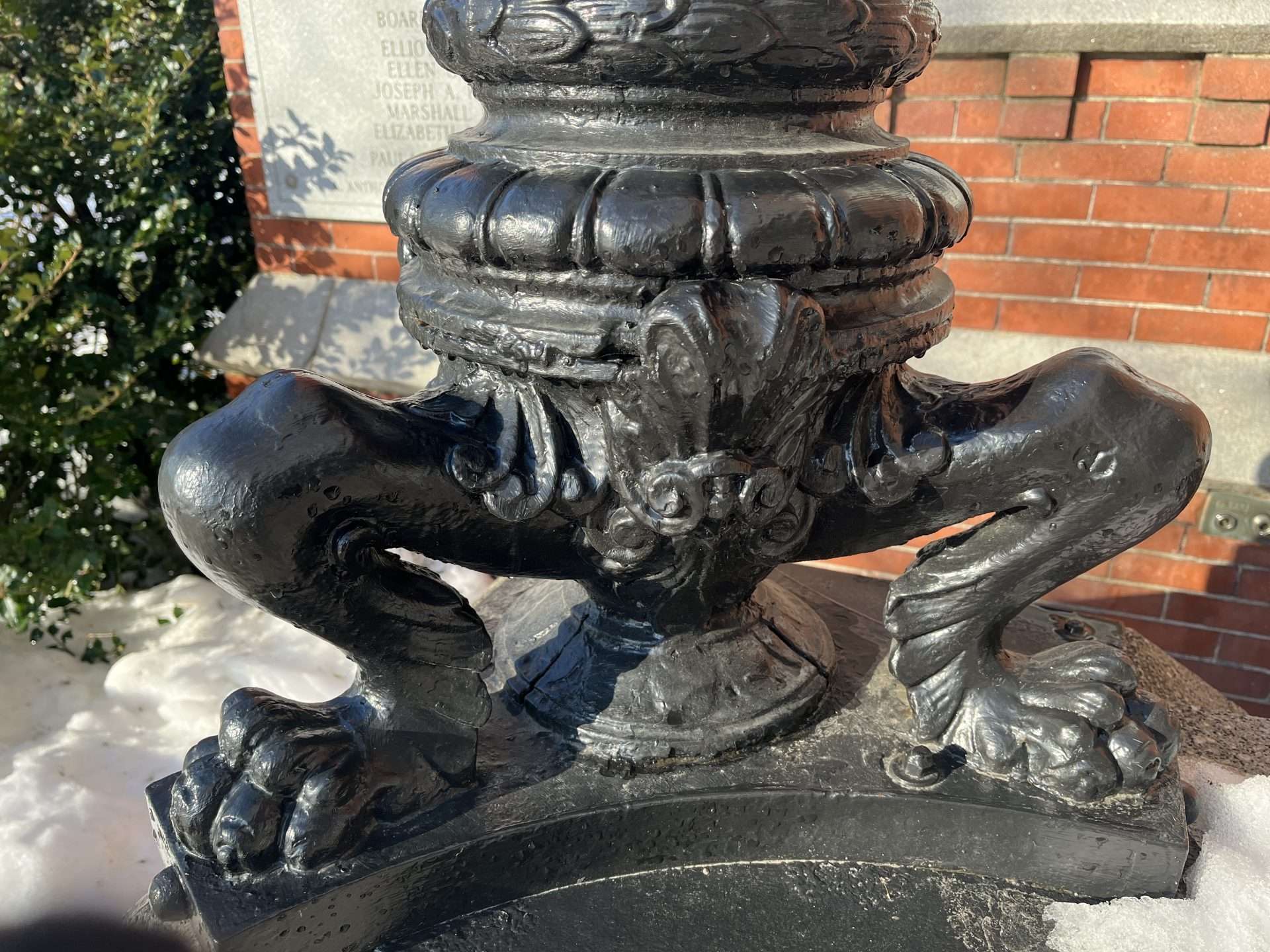 morse institute lamp pole