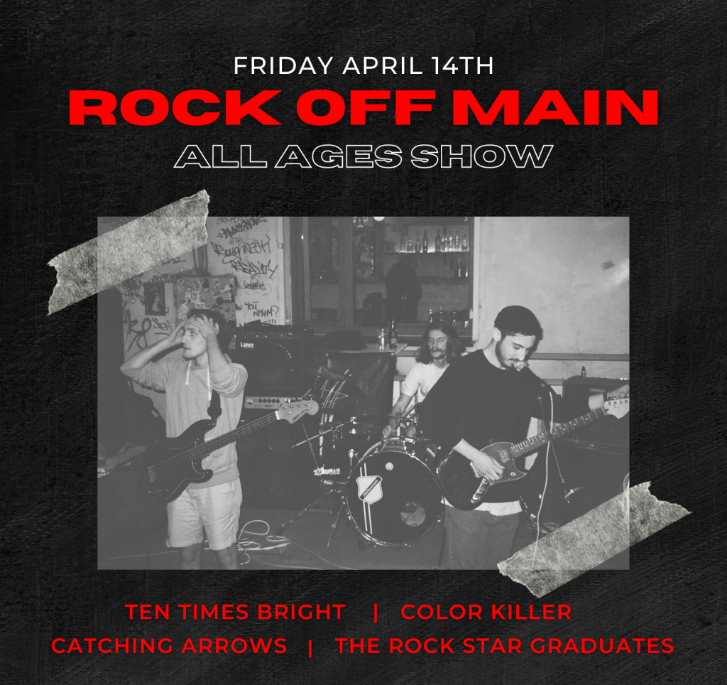 Black Grunge Music Flyer Portrait