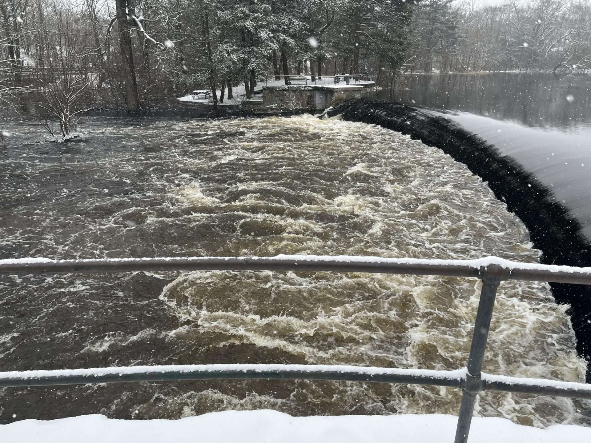 winter south natick dam high water winter south natick dam high water