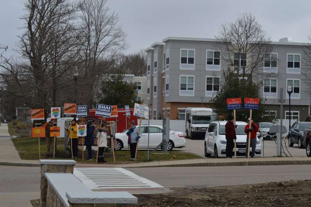 Community-Senior Center election day sign holders