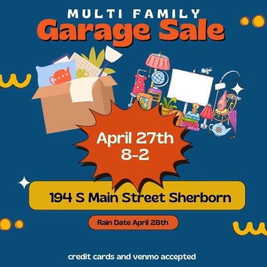 Garage Sale, Sherborn