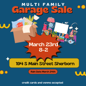 Garage Sale, Sherborn