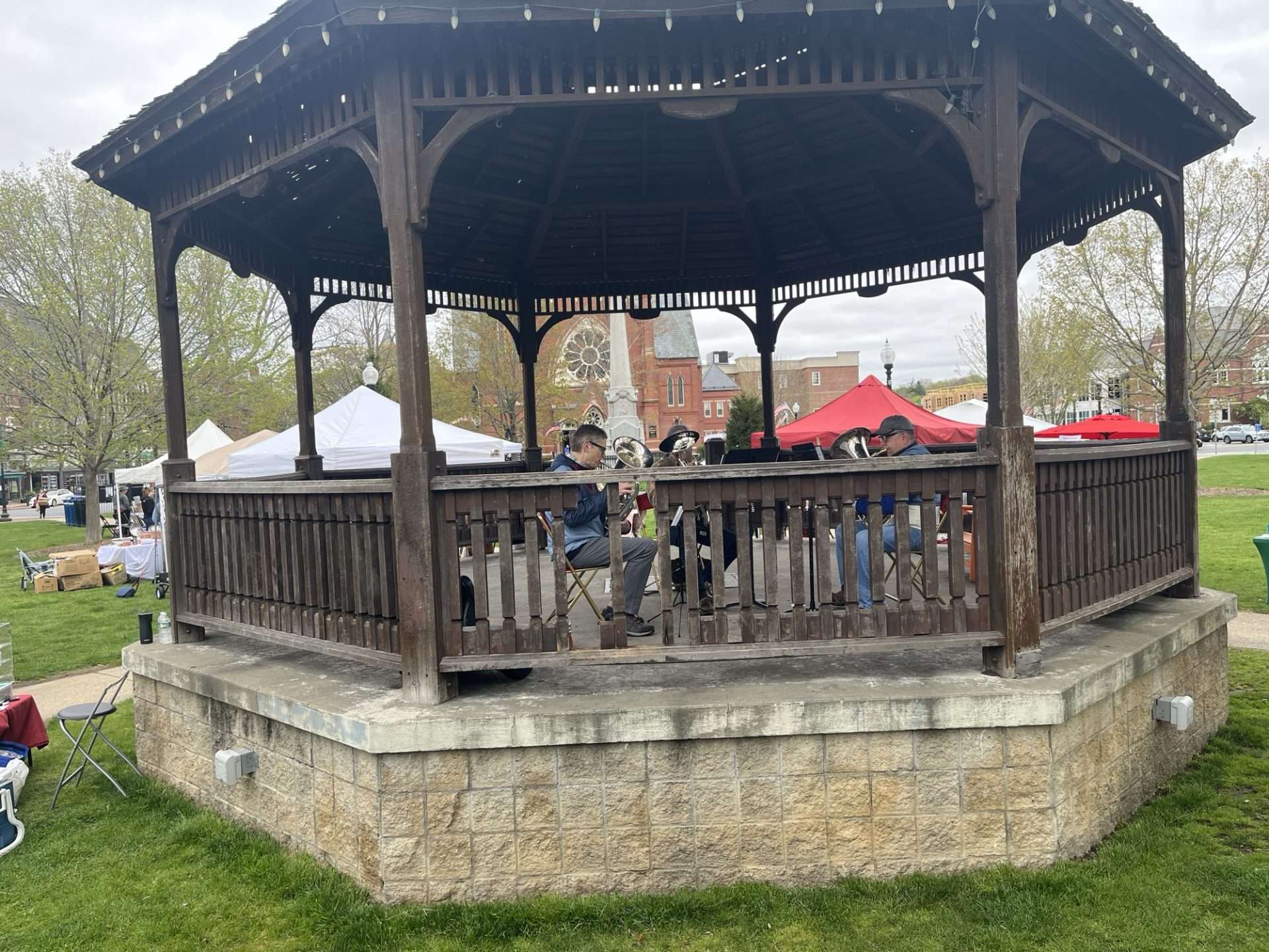 Farmers Market opening day gazebo Farmers Market opening day