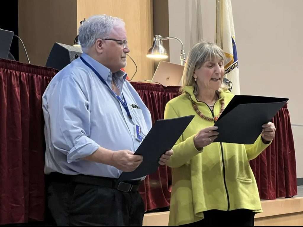 Frank Foss and Sen. Karen Spilka