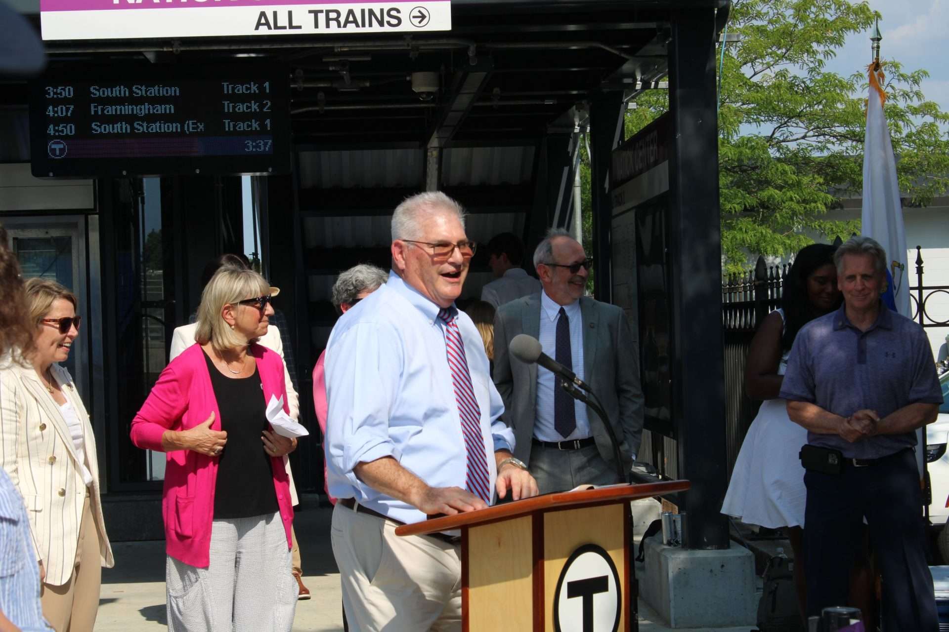Natick Center train station