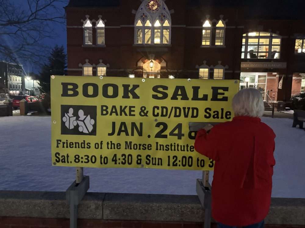 book sale sign