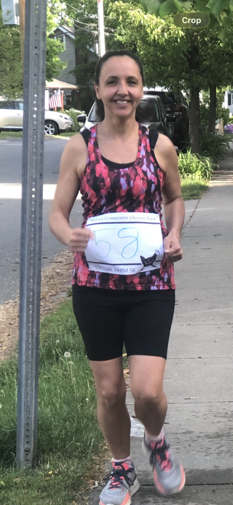 JG organic farm COVID virtual run - Jennifer Gentile