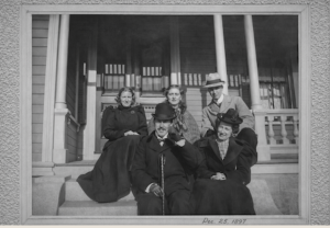 Pooke Family Group Portrait at 26 Winnemay Street, Christmas Day, 1897