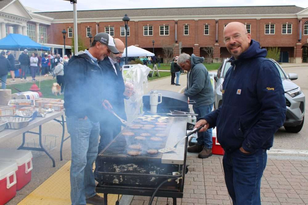 Participants in Family Promise Metrowest’s annual Walk to End Homelessness on May 3 hadaccess to a pre-walk lunch of burgers and dogs.