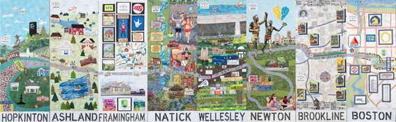 Boston Marathon quilt