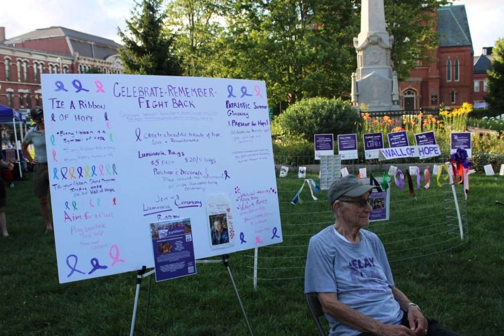 The Relay for Life conducted a luminaria ceremony during Natick Nights on Aug. 6. Those wishing to remember loved ones either dealing with cancer or who lost their lives to the disease could decorate a luminaria bag and set it around the GAR memorial.